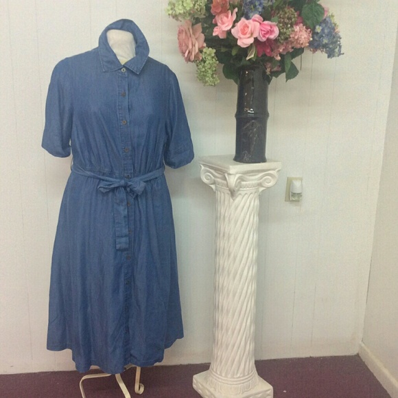 Jessica London Dresses & Skirts - Jessica London Button Down Denim Dress